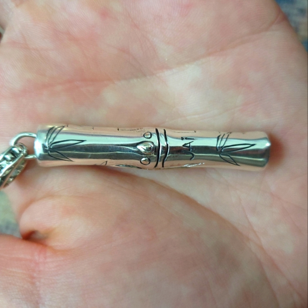 JAI Sterling Silver Bamboo Pendant